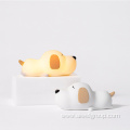 USB rechargeable kids soft silicone puppy LED lamp